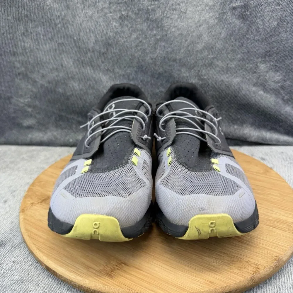 On Shoes Mens Size 12.5 Gray Yellow Mesh Running Athletic Sneakers Low Top